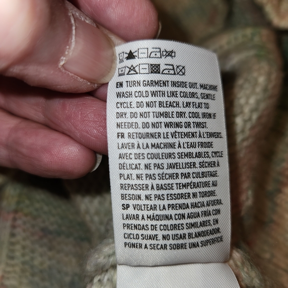 American Eagle Oversized Multicolor Cable Knit Sweater Size XS Relaxed Fit Soft - Picture 11 of 13